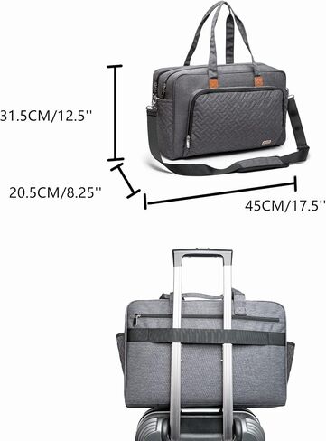 Rabjen Nurse Laptop Tote Bag with Padded 15.6" Laptop Sleeve, Medical Supplies Shoulder Bag for Home Health Care in Saudi Arabia