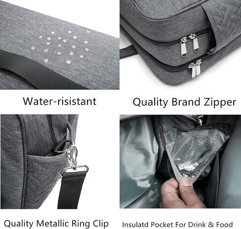 Rabjen Nurse Laptop Tote Bag with Padded 15.6" Laptop Sleeve, Medical Supplies Shoulder Bag for Home Health Care in Saudi Arabia