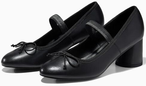 Coutgo المرأة ماري جين أحذية Bowknot الباليه مضخات مغلقة اصبع القدم مكتنزة الكعب المنخفض فستان أحذية الزفاف عادية in Saudi Arabia