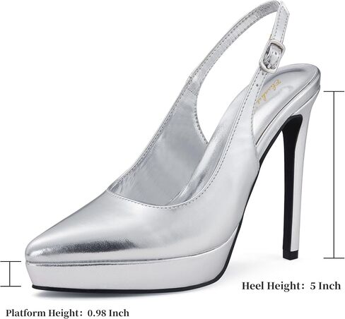 حذاء إليزابيت تانغ ذو نعل سميك مقاس 12.7 سم بمقدمة مدببة وكعب عالٍ من الخلف للنساء للسهرات وحفلات التخرج وحفلات الزفاف وحفلات العودة للوطن، حذاء مثير in Kuwait