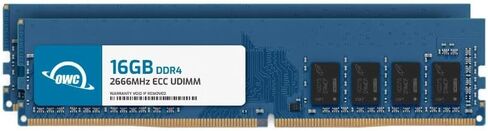 OWC 32GB (2x16GB) RAM Compatible with Synology D4EC-2666-16G, D4EU01-16G | DDR4 2666MHz PC4-21300 ECC Unbuffered UDIMM 2Rx8 1.2V Memory Upgrade for NAS, RackStation, FlashStation, & NVR DVA in Saudi Arabia