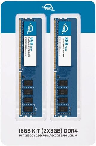 OWC 32GB (2x16GB) RAM Compatible with Synology D4EC-2666-16G, D4EU01-16G | DDR4 2666MHz PC4-21300 ECC Unbuffered UDIMM 2Rx8 1.2V Memory Upgrade for NAS, RackStation, FlashStation, & NVR DVA in Saudi Arabia