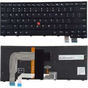 Replacement Keyboard Compatible with Lenovo IBM Thinkpad T460S T470S with Pointer and Backlight(Not Fit T460 T460p T470 T470p) 00PA452 00PA482 SN20H42364