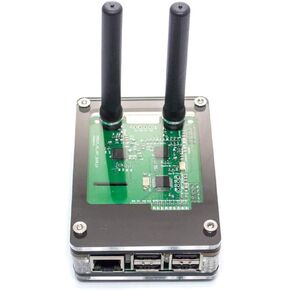 Duplex MMDVM & Raspberry Pi4 & 3B+ | Room for 0.96" Screen | Zebra DRPi-1S (Black Ice)