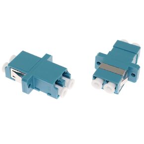 5PCS Blue Fiber Optic Cables LC Fiber Optic Adapter LC to LC Duplex Singlemode Coupler