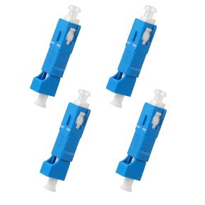 Xunsomten-10pcs Single Mode SC Male to LC Female Optic Optical Fiber Adapter FTTH Adaptor Convertor for Visual Fault Locator Single Mode 9/125um Optical Adapter for VFL