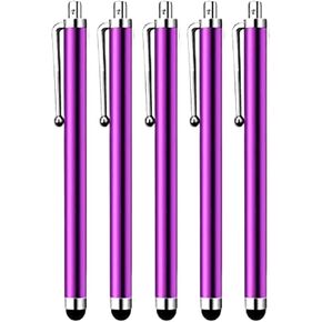 HESSION 5 Pack Stylus Pen for all capacitive Touch Screens Suitable for iPhone Ipad Samsung Galaxy Tablets Black
