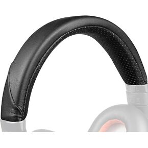 SOULWIT Protein Leather Headband Cover for Plantronics BackBeat Pro 1/2 Headphones, Replacement Headstrap Pad Repair Part (Black)