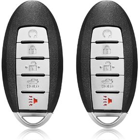 2 Keylessbest Replacement for 2016 2017 2018 Nissan Maxima Altima Infiniti QX60 Q50 Q60 Key Fob Remote Control KR5S180144014 5 Buttons 433MHz