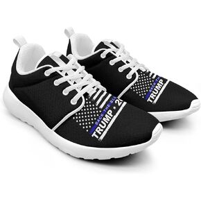 Pitovozu American Flag Trump 2024 Sneaker Women Athletic Shoes Personalited Running Shoes Comfortable Sports Sneaker