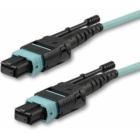 StarTech.com 2m (6ft) MTP(F)/PC OM3 Multimode Fiber Optic Cable, 50/125, 40G, Low Insertion Loss, MPO Fiber Jumper Cord