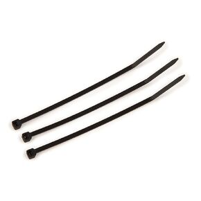 3M Black Cable Tie, Self-locking, 4" 18lb Tensile Strength, CT4BK18-C