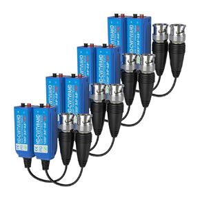 VIMVIP 5MP Split Joint Mini CCTV BNC HD-CVI/TVI/CVBS/AHD Passive Video Balun Transceiver 4 Pairs
