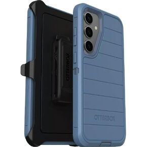 OtterBox Samsung Galaxy S24+ (Only) - Defender Series Case - Baby Blue Jeans (Blue) - Screenless - Rugged & Durable - with Port Protection - Holster Clip Includes - Microbial Defense Protection