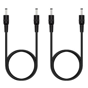 Fancasee 2 Pack 3 ft 3.5mm x 1.35mm Male to Male DC Power Adapter Cable Cord for IP Camera CCTV Surveillance Security Camera LED Strip DVR Router Invoice Printer