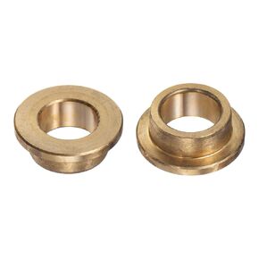 2pcs Flange Bearing Sleeve 13mm Bore 19mm OD 30mm Length 3mm Flange Thickness Bronze Bushing Self-Lubricating Bushings Sleeve for Industrial Equipment