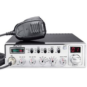 ARES II AnyTone 10 Meter Radio for Truck, with CTCSS/DCS, High Power Output Max FM 40W, AM 12W,SSB 35W.