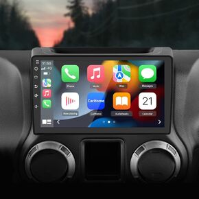 Android 12 Car Radio Stereo Compatible for Jeep Wrangler JK Gand Cherokee Dodge Ram 1500 with Wireless CarPlay Android Auto,GPS/FM/WiFi/USB