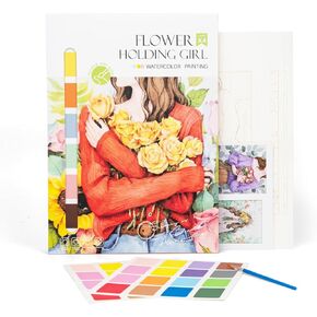 JOFREY Flower Words Paint with Water Coloring Books for Kids，Mess Free Kids Watercolor Painting Activity Kit，Travel Activities Birthday Christmas Toy Gift for Ages 4 5 6 7 8 Years Old