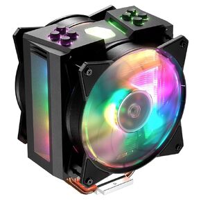 Cooler Master MasterAir MA410M ARGB CPU Air Cooler, Customizable ARGB, Aluminum Fins, Push-Pull MF120R Fans, 4 Copper Heat Pipes for AMD Ryzen AM4, Intel LGA1200/1151(MAM-T4PN-218PC-R1)