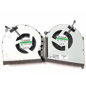 Fleshy Leaf New CPU+GPU Cooling Fan Replacement for HP OMEN 17-CB 17-CB0063TX 1005TX 17-CB0030NR 17-CB0070NR 0092NR 17T-CB0000 TPN-C144 GTX1660 Series MG75091V1-1C010-S9A MG75091V1-1C020-S9A (Thin)
