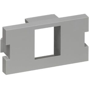 Leviton 41291-2QW 2-Port Multimedia Outlet System QuickPort Adapter Module (1 Unit High), White
