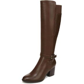 Naturalizer SOUL Womens Uptown Knee High Boot Extra Wide Calf Dark Brown 7 W