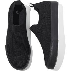 POVOGER Womens Walking Shoes Slip on Sneakers White Women Running Shoe Breathable Fashion Casual Shoes for Women