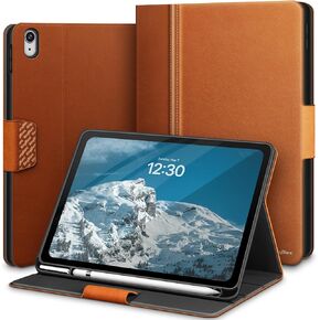KingBlanc Case for iPad 10th Generation 10.9-inch 2022 with Apple Pencil Holder, PU Leather Durable Protective Cover, Auto Sleep/Wake, Multiple Angle for Viewing/Typing, Magnetic Clasp, Black