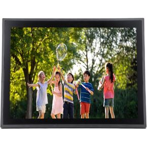 15 Inch Digital Photo Frame, Video Picture Frame IPS HD Electronic Photo Frame Smart Cloud Photo Frame with 32GB Storage, Auto Rotate Slideshow, Easy Setup