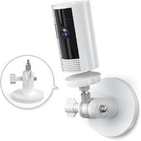 حامل مغناطيسي لكاميرات الأمان الداخلية والخارجية، حامل حائط مغناطيسي لكاميرا 1/4 بوصة متصل مباشرة عالميًا متوافق مع Ring والمزيد، أبيض in Kuwait