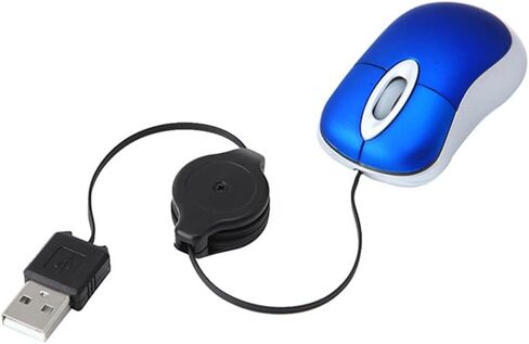 Hemobllo 3 Pack Mini USB Mouse Retractable Wired Computer Mouse with 1000 Dpi Optical Sensor 3-Way Scroll Wheel Portable Notebook for Desktop and Laptop Use in Saudi Arabia