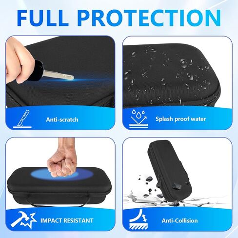 مجموعة ملحقات 5 في 1 متوافقة مع Playstation Portal Remote Play، حقيبة حمل صلبة للسفر لبوابة PS5، حافظة غطاء شفاف، مجموعة من الملصقات، عبوتين من واقي الشاشة، ملحقات بوابة Ps in Kuwait