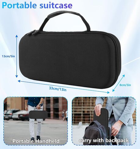 مجموعة ملحقات 5 في 1 متوافقة مع Playstation Portal Remote Play، حقيبة حمل صلبة للسفر لبوابة PS5، حافظة غطاء شفاف، مجموعة من الملصقات، عبوتين من واقي الشاشة، ملحقات بوابة Ps in Kuwait