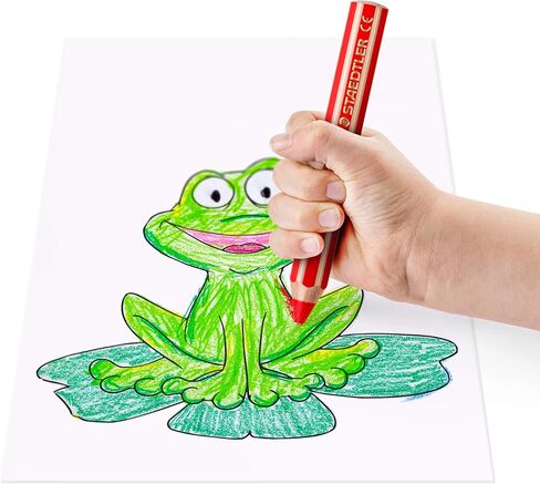 STAEDTLER Noris junior 3-in-1 colouring pencil pack of 12 assorted colours + sharpener in Saudi Arabia