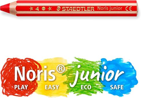 STAEDTLER Noris junior 3-in-1 colouring pencil pack of 12 assorted colours + sharpener in Saudi Arabia