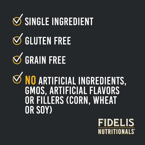 FIDELIS Freeze Dried Dog Treats for Large & Small Dogs - Made with USA Raw Beef Liver, Single Ingredient, Grain-Free, Gluten-Free (4 oz) in Kuwait