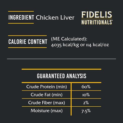 FIDELIS Freeze Dried Dog Treats for Large & Small Dogs - Made with USA Raw Beef Liver, Single Ingredient, Grain-Free, Gluten-Free (4 oz) in Kuwait