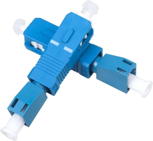 Xunsomten-10pcs Single Mode SC Male to LC Female Optic Optical Fiber Adapter FTTH Adaptor Convertor for Visual Fault Locator Single Mode 9/125um Optical Adapter for VFL in Saudi Arabia