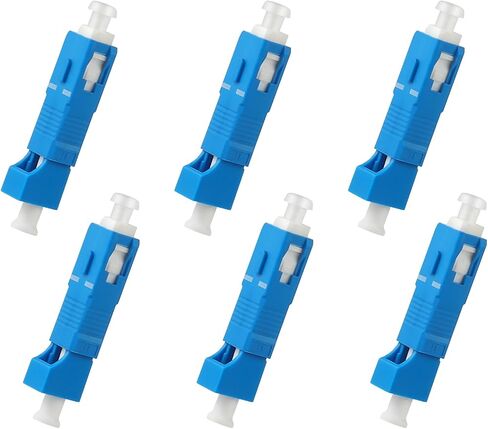 Xunsomten-10pcs Single Mode SC Male to LC Female Optic Optical Fiber Adapter FTTH Adaptor Convertor for Visual Fault Locator Single Mode 9/125um Optical Adapter for VFL in Saudi Arabia