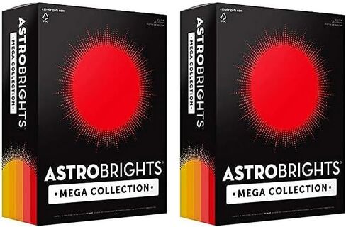 مجموعة Astrobrights Mega، بطاقات ملونة، مجموعة Sunny" من 5 ألوان، 320 ورقة، 65 رطل/176 جرامًا للمتر المربع، 8.5 بوصة × 11 بوصة - المزيد من الأوراق! (91704) in Saudi Arabia