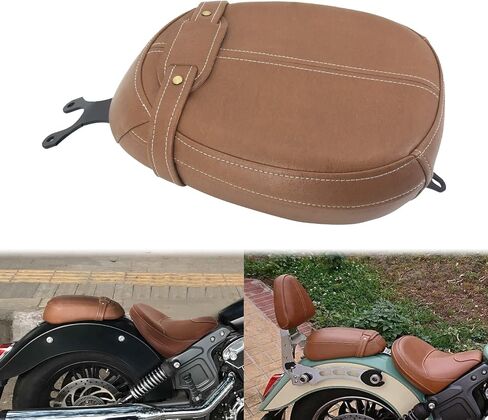 Motorcycles Rear Passenger Leather Pillion Seat Fit For Indian Scout Sixty 2015-2020 Black in Saudi Arabia