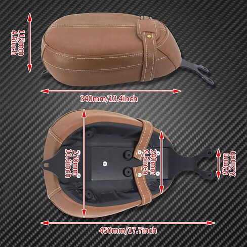 Motorcycles Rear Passenger Leather Pillion Seat Fit For Indian Scout Sixty 2015-2020 Black in Saudi Arabia