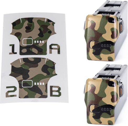 ملصقات جلدية WRAPGRADE متوافقة مع بطاريتين DJI Avata 2 (Woodland CAMO) in Kuwait