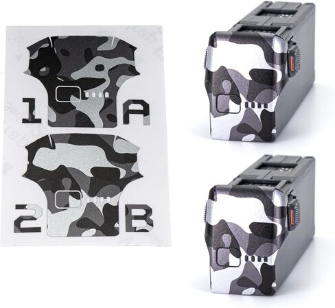 ملصقات جلدية WRAPGRADE متوافقة مع بطاريتين DJI Avata 2 (Woodland CAMO) in Kuwait