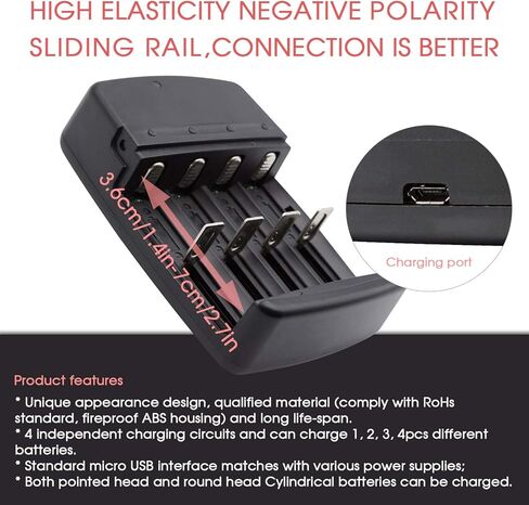 شاحن بطاريات ذكي عالمي USB لبطاريات LiFePO4 بقدرة 1.6 فولت Ni-Zn/3.2V in Kuwait