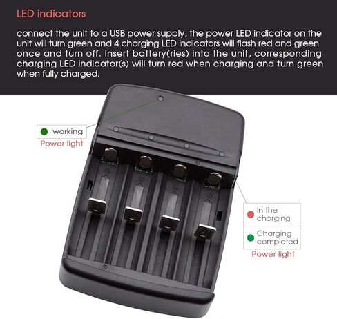 شاحن بطاريات ذكي عالمي USB لبطاريات LiFePO4 بقدرة 1.6 فولت Ni-Zn/3.2V in Kuwait