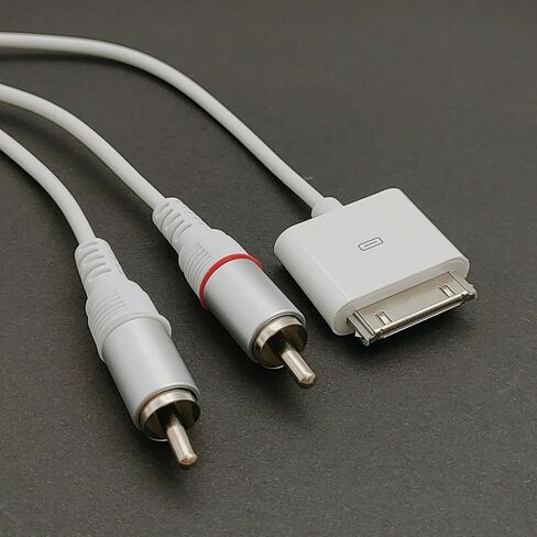 كابل جاك ذكر 30 دبوس إلى 2 كابل صوت RCA لهاتف Pod Phone 4 (5 قدم) in Kuwait