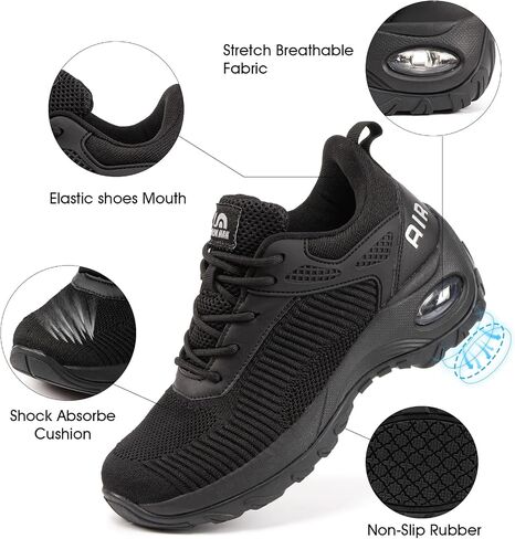 Women's Air Athletic Running Shoes - Mesh Non Slip Athletic Tennis Walking Fashion Sneakers Breathable Gym Fitness Work Shoes in Saudi Arabia