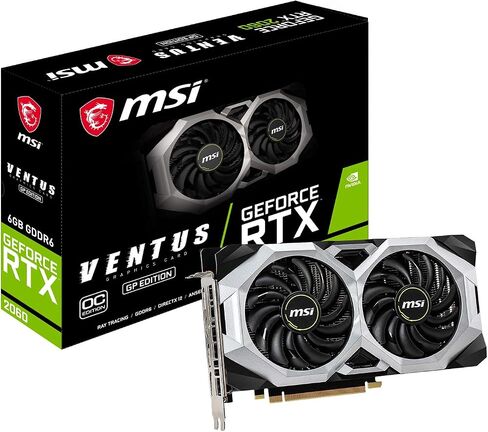 لوحة رسومات MSI GeForce VD7626 RTX 2060 VENTUS GP OC (متجددة) in Saudi Arabia